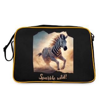 Sparkle wild - Retro Tasche - Schwarz/Gold - Hinten