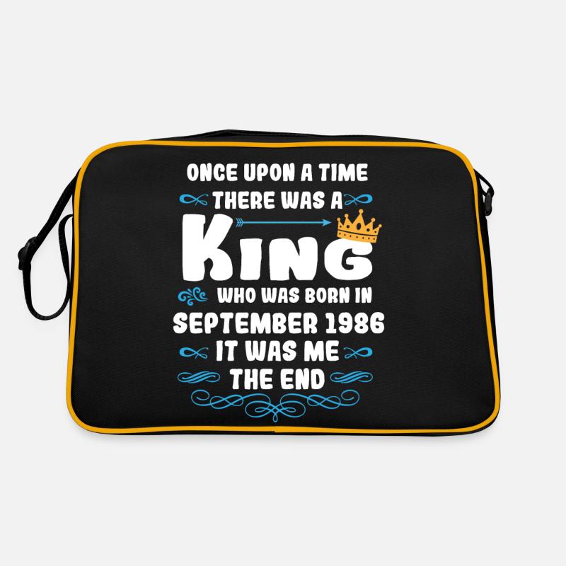 Es war einmal ein König. September 1986 Geburtstag Retro Tasche