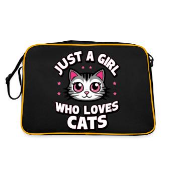 Chat Chats Amoureux Chat Propriétaire Chaton - Sac Retro - noir/or - Dos