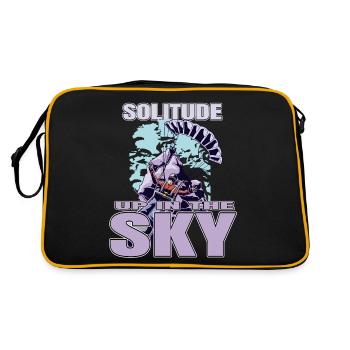Solitude Up in the Sky – Paragliding - Retro Tasche - Schwarz/Gold - Hinten