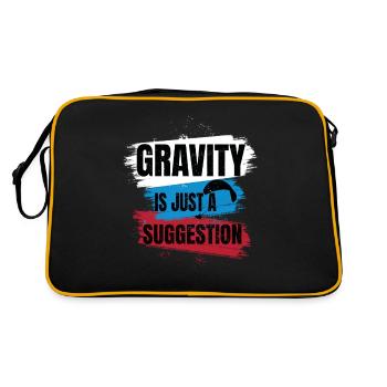 La gravité n’est qu’une suggestion – Parapente - Sac Retro - noir/or - Dos