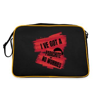 J’ai un parachute – pas de soucis - Sac Retro - noir/or - Dos