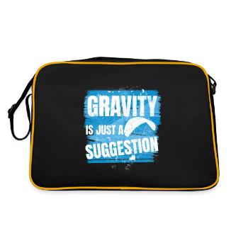 La gravité n’est qu’une suggestion – Parapente - Sac Retro - noir/or - Dos