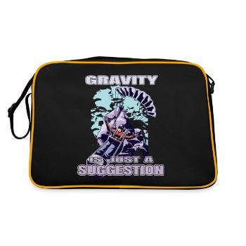 La gravité n’est qu’une suggestion – Parapente - Sac Retro - noir/or - Dos