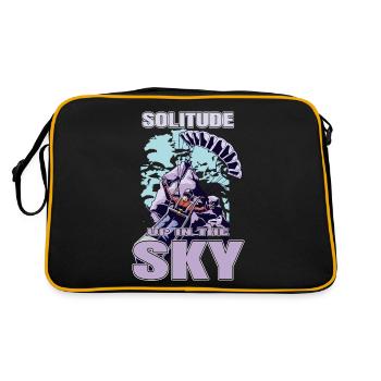 Solitude Up in the Sky – Paragliding - Retro Tasche - Schwarz/Gold - Hinten