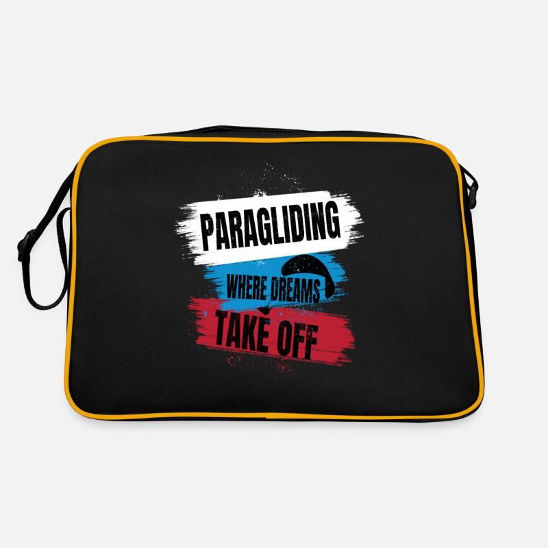 Paragliding – Where Dreams Take Off Retro Bag