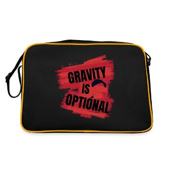La gravité est facultative – conception parapente - Sac Retro - noir/or - Dos