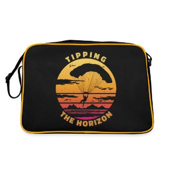 Basculer l’horizon - Le dicton du parapente - Sac Retro - noir/or - Dos