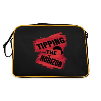 Tipping the Horizon - Paragliding Saying - Retro Bag - black/gold - Back
