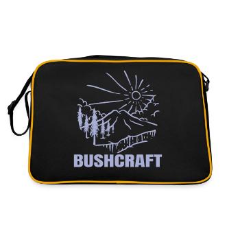 Bushcraft - Bush genius with craftiness - Retro Bag - black/gold - Back