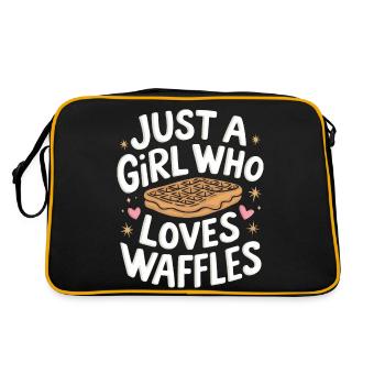 Waffles Breakfast Sweets - Retro Bag - black/gold - Back