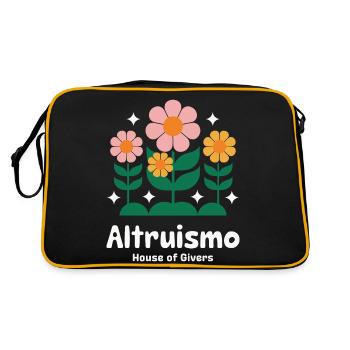 Altruismo Selfless Giving Giving School Spirit - Retro Bag - black/gold - Back