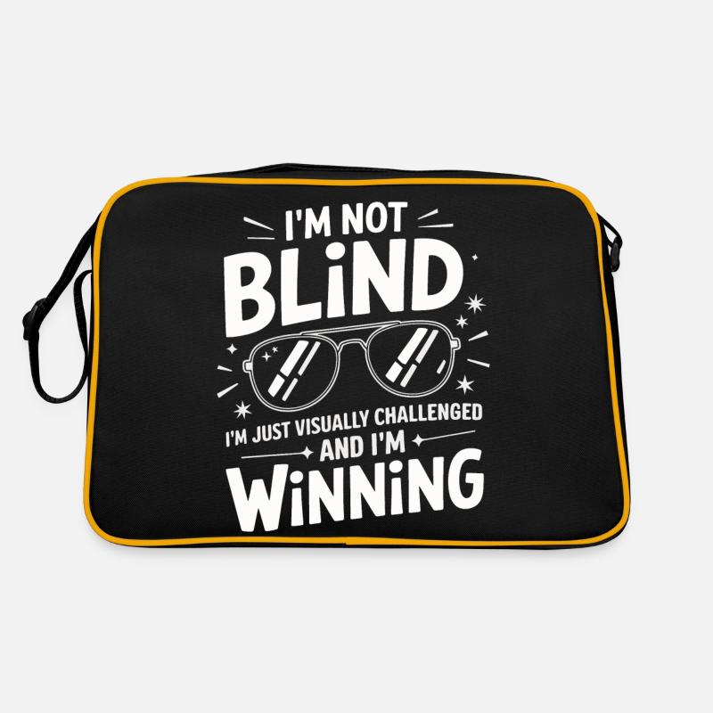 Blinde Blindheit Sehbehinderte Menschen Retro Tasche