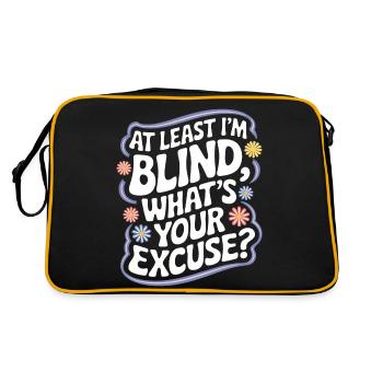 Aveugle Personnes malvoyantes - Sac Retro - noir/or - Dos