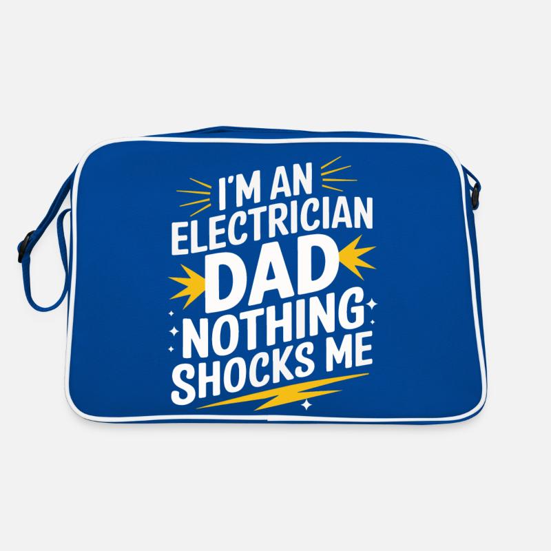 Electrician Electronics Technician Craftsman Profession Saying Retro Bag