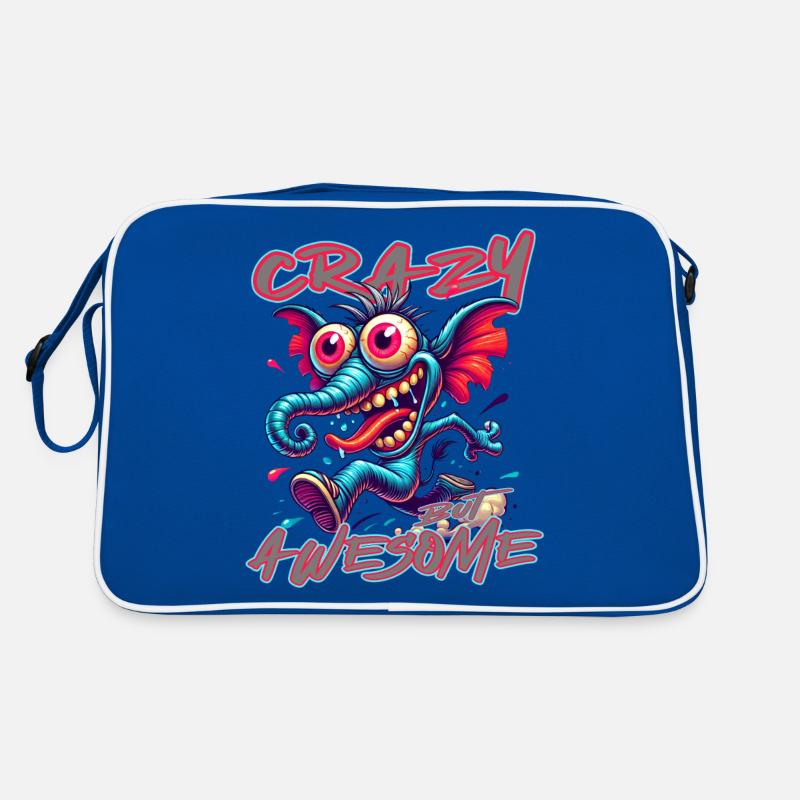 Crazy but Awesome – Elephant Comic Style Retro Bag