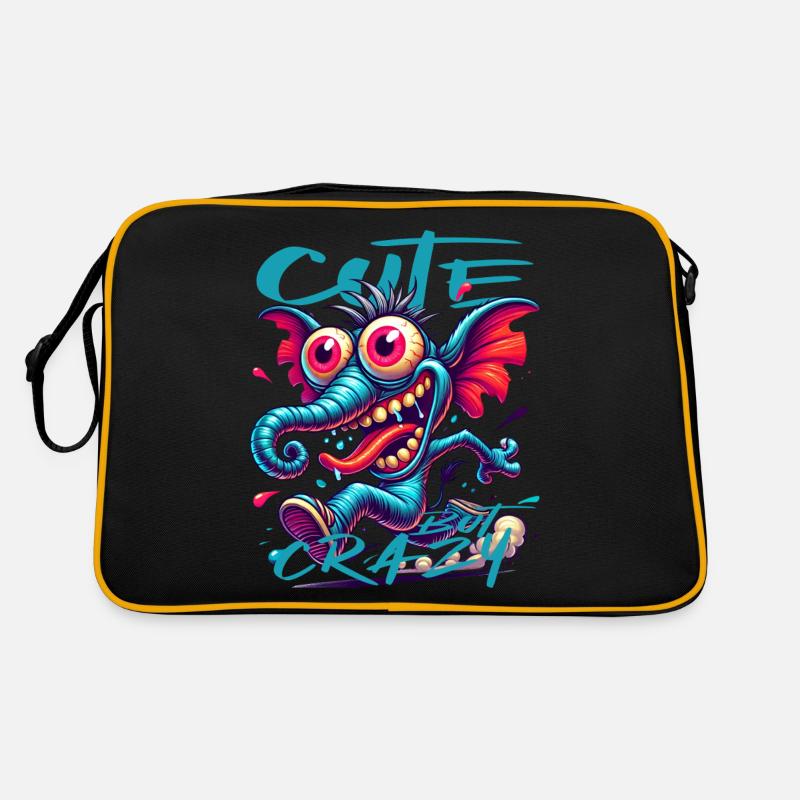 Style de bande dessinée éléphant mignon mais fou Sac Retro