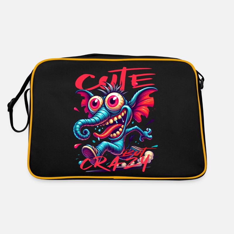 Style de bande dessinée éléphant mignon mais fou Sac Retro