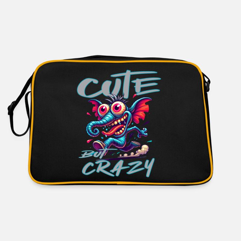 Style de bande dessinée éléphant mignon mais fou Sac Retro