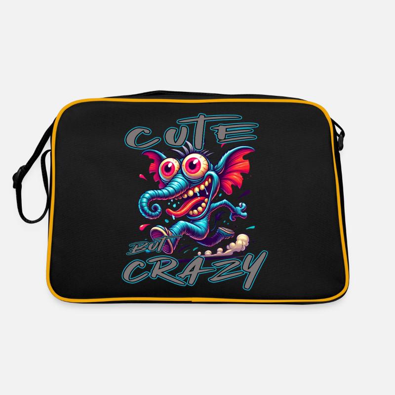 Style de bande dessinée éléphant mignon mais fou Sac Retro