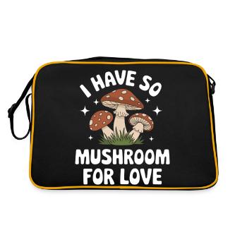 Mushroom Mushrooms Funghi Mushroom - Retro Bag - black/gold - Back