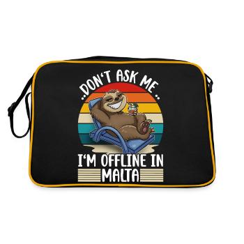 Vacances à Malte - Sac Retro - noir/or - Dos