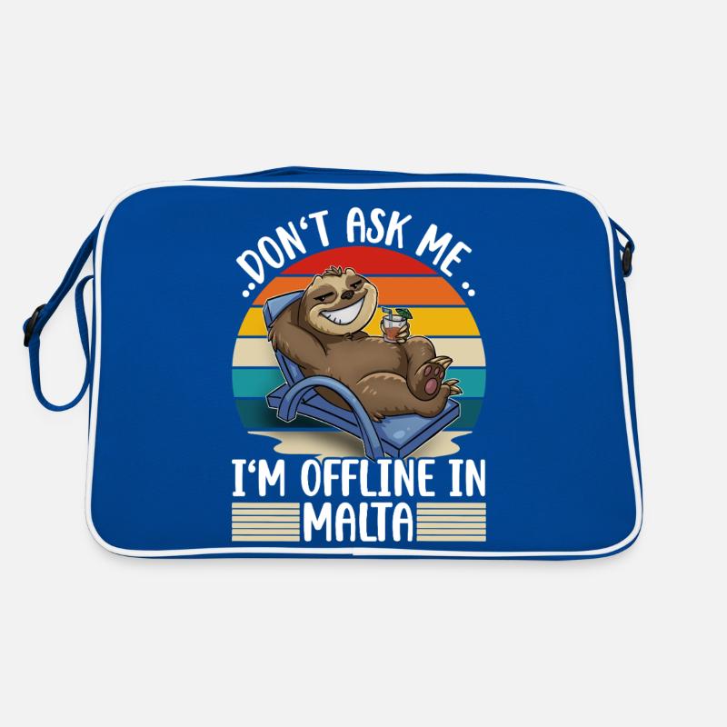 Malta Vacation Trip Retro Bag