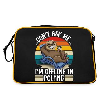 Vacances Pologne - Sac Retro - noir/or - Dos
