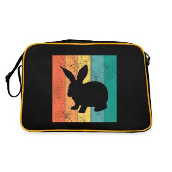 Rabbit Retro Rabbit Easter Gift - Retro Bag - black/gold - Back