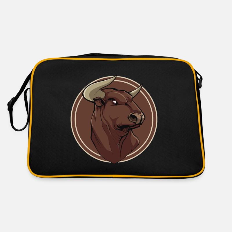 Taureau - Sac Retro - noir/or