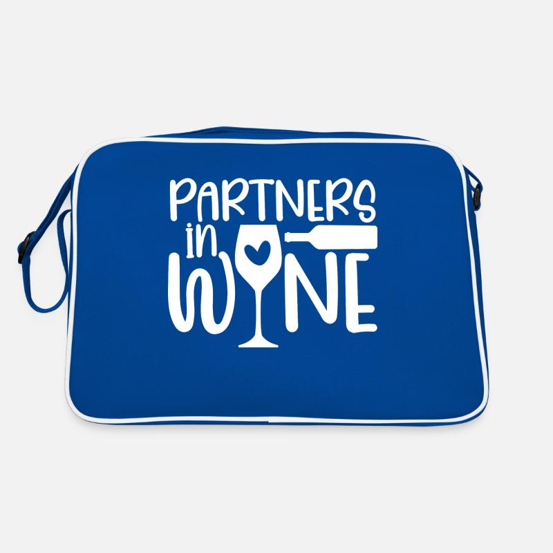 Wine Drinking Jokes Wine Drinker - Funny Partners Retro Tasche