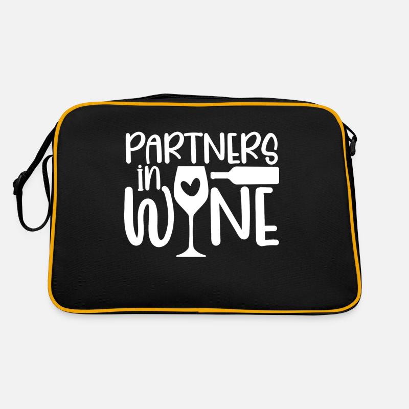 Wine Drinking Jokes Wine Drinker - Funny Partners Retro Bag