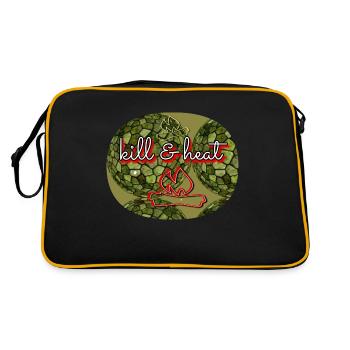 KILL & HEAT - Boutique WoW - 2023 - Sac Retro - noir/or - Dos