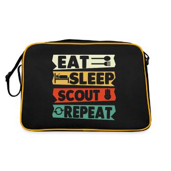 Camp scouts - Sac Retro - noir/or - Dos
