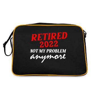 Retraité 2022 Pension de retraité Retraité - Sac Retro - noir/or - Dos