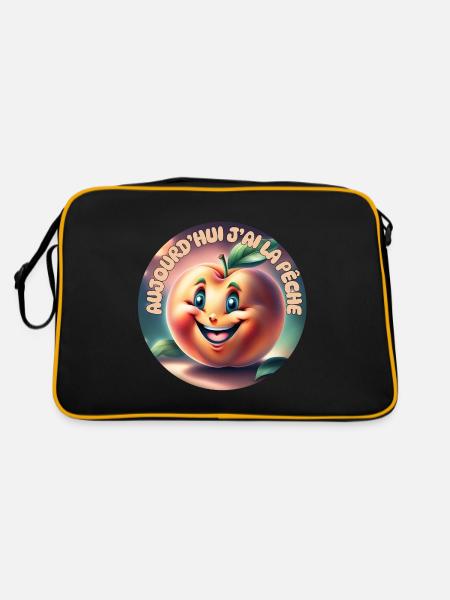 Today I'm in the mood - Retro Bag - black/gold - Back