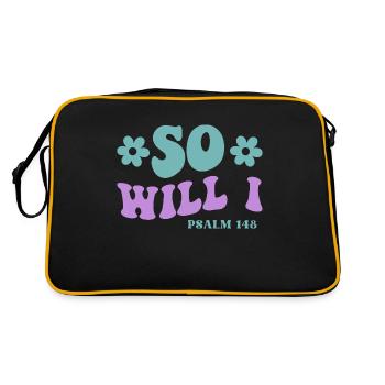 Psaume 148 - Sac Retro - noir/or - Dos