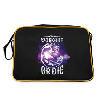 Gorilla fitness gym workout power - Retro Bag - black/gold - Back
