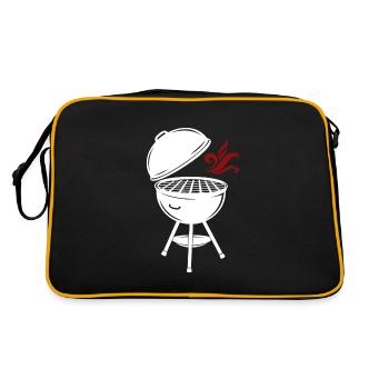 Barbecue Barbecue d’été BARBECUE Barbecue Grill saison - Sac Retro - noir/or - Dos
