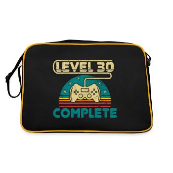 30 anniversaire niveau 30 cadeau complet de 30 ans - Sac Retro - noir/or - Dos