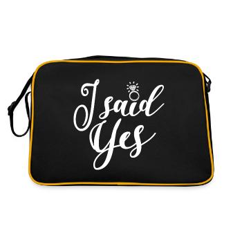 J’ai dit oui - Bachelorette Party Hen Night Gift - Sac Retro - noir/or - Dos