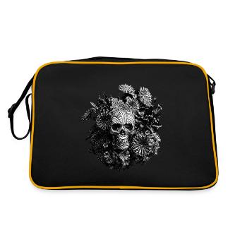 Engraved Skull - Retro Bag - black/gold - Back