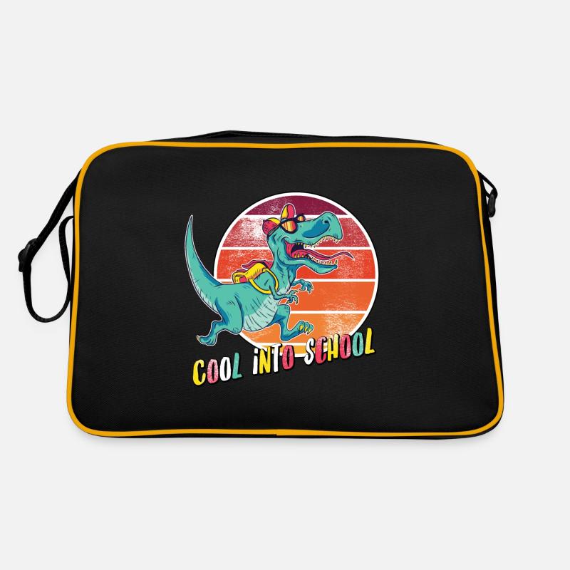Cool into School T-Rex Einschulung Sonnenbrille Retro Tasche