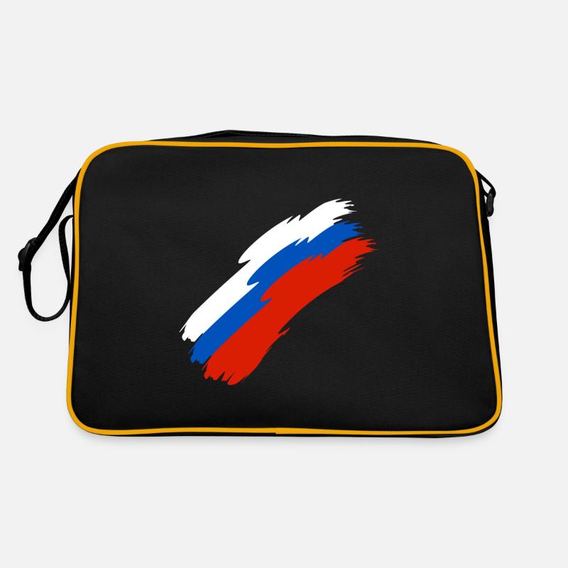 Russie drapeau couleurs Sac Retro
