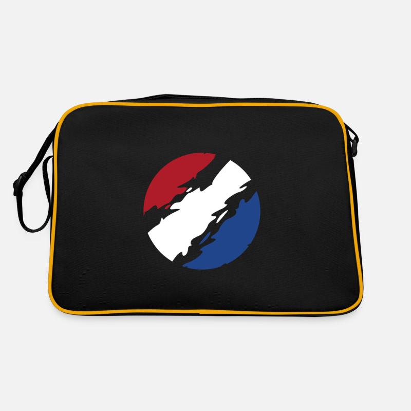 Netherlands Flag Flag Circle Retro Bag