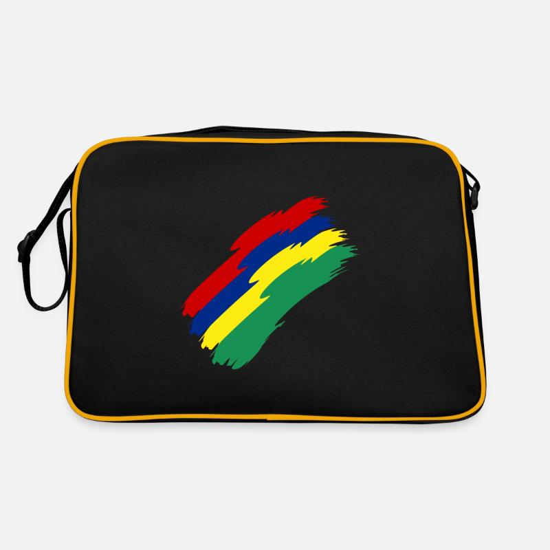 Mauritius Fahne Farben Retro Tasche