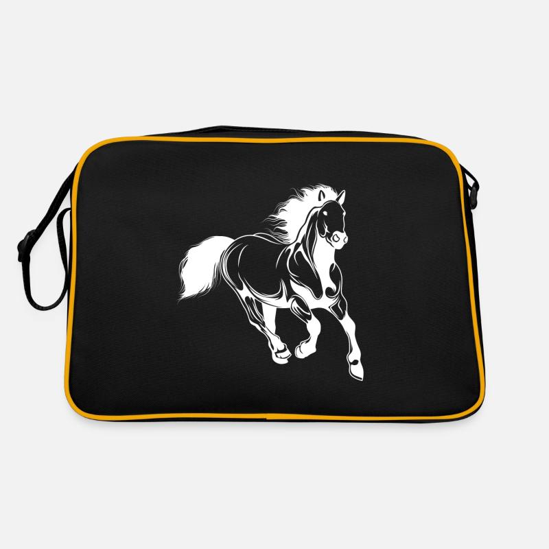 animal d’équitation - Sac Retro - noir/or