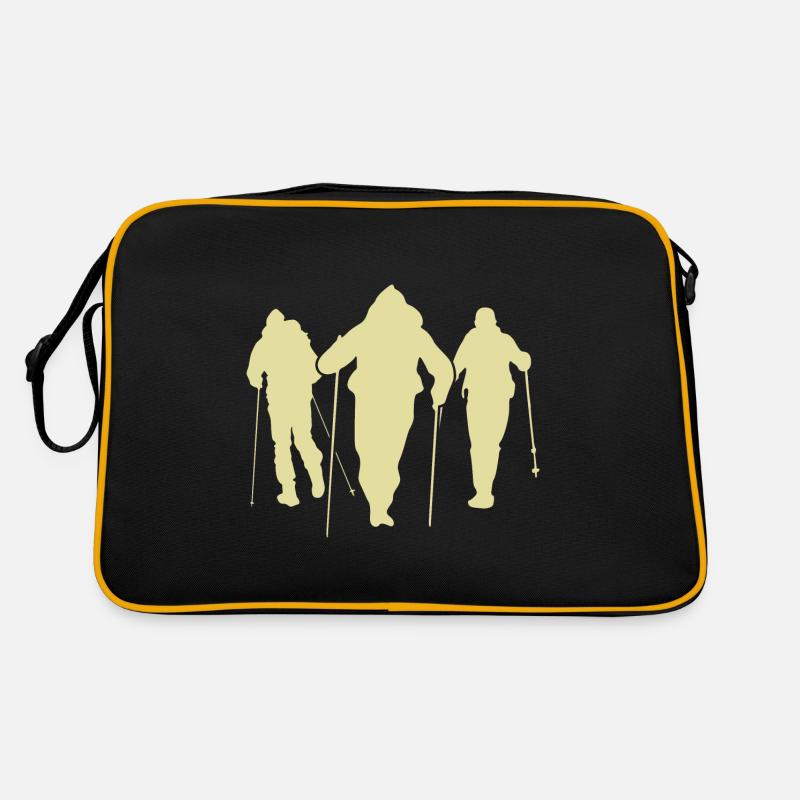 Équipe Silhouette de marche nordique Sac Retro