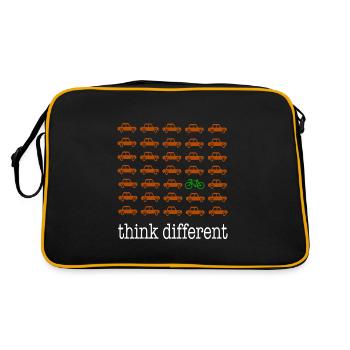 Pensez différemment - Sac Retro - noir/or - Dos