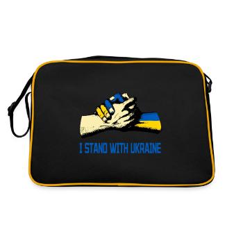 I Stand With Ukraine - Retro Bag - black/gold - Back